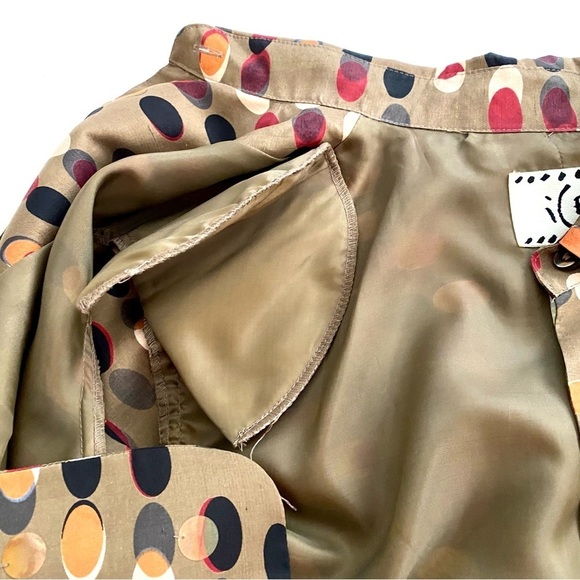 Brown Silk Button-front Blouse and Matching Pants Suit Set Size 4 Retro Vintage - Picture 8 of 15